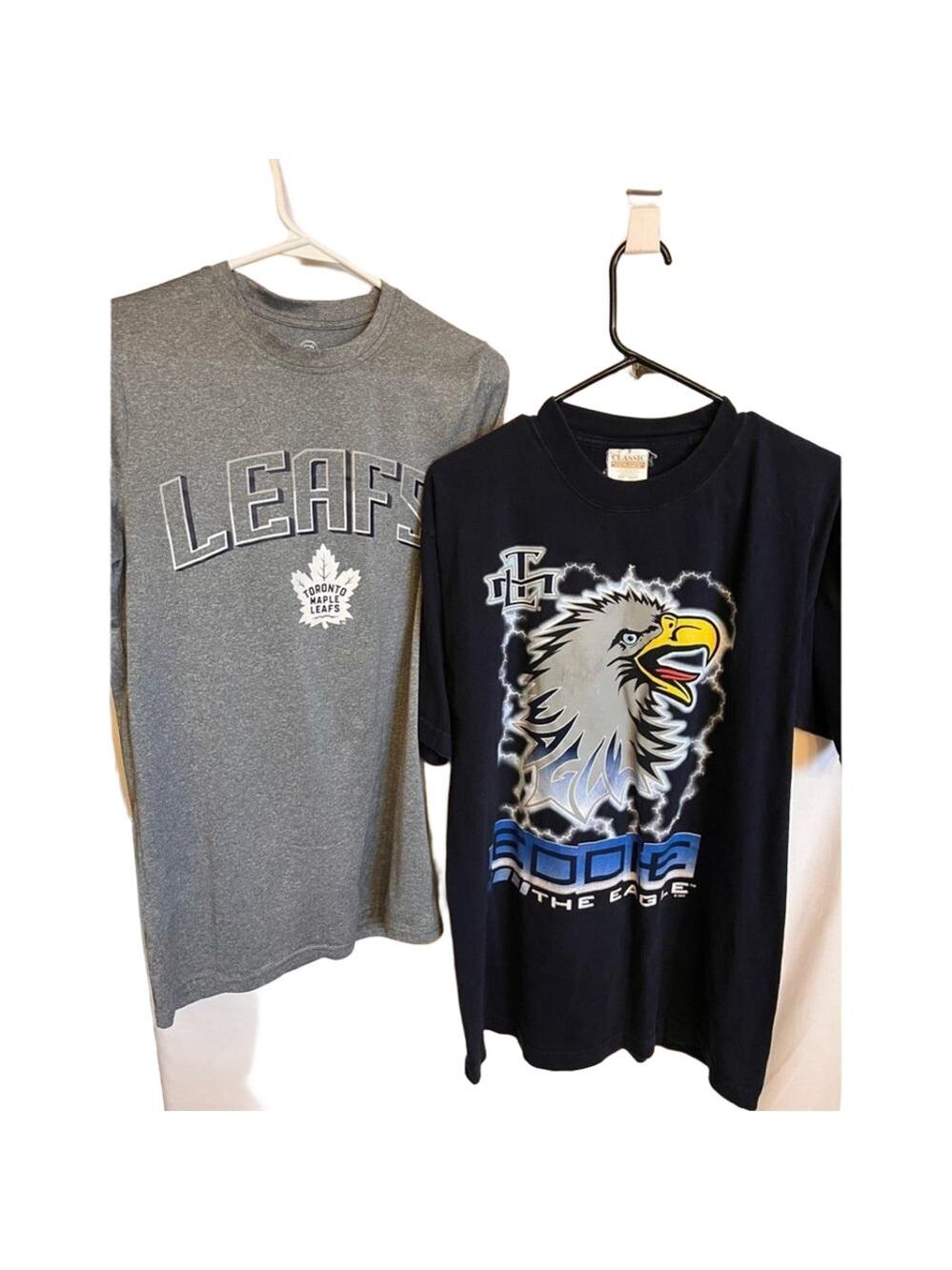 Pair of Leafs shirts- Vintage Toronto Maple Leafs Ed Belfour "Eddie the Eagle”